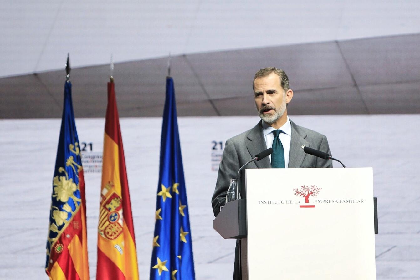 El Rey reconoce la aportación de la empresa familiar como guía para la recuperación económica