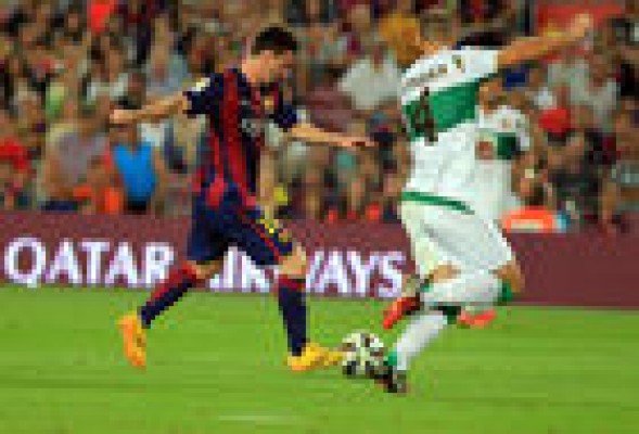 Crónica FC Barcelona 3-0 Elche FC: El Elche sufre el resurgir de Messi