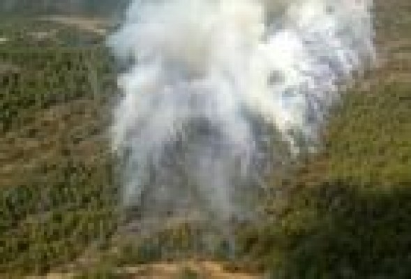 El incendio de Bocairent está estabilizado y ya no tiene llamas