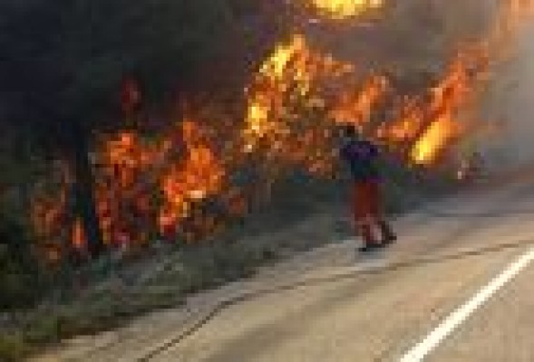 El fuego en el Montgó afecta a 439 hectáreas, 413 de ellas forestales