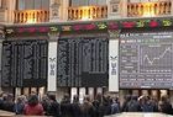 El Ibex 35 aumenta sus ganancias a media sesión gracias al tirón bancario