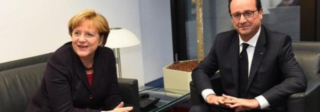 Hollande intenta una conciliación sobre Grecia con Merkel en Estrasburgo