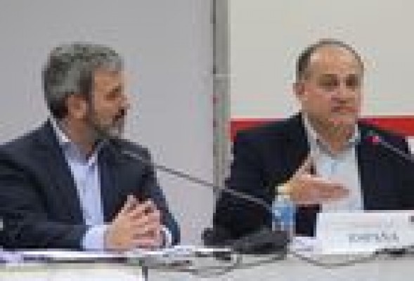 Los candidatos del PSOE a las alcaldías de Valencia y Barcelona piden un eje mediterráneo fuerte