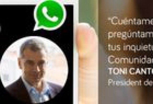 UPyD pone a disposición de los ciudadanos el WhatsApp de Toni Cantó