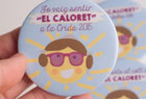 Una empresa rentabiliza la flama de 'el caloret' con souvenirs