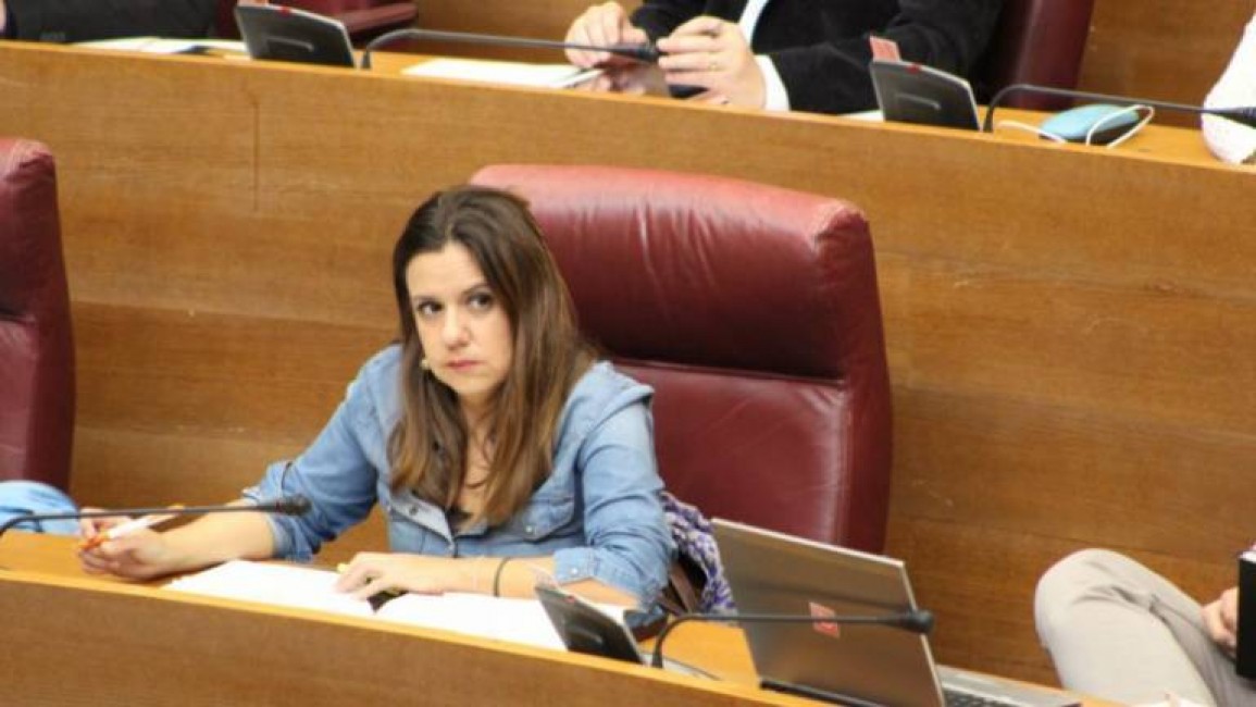 La portavoz adjunta de Compromís en Les Corts, Mònica Àlvaro. - 