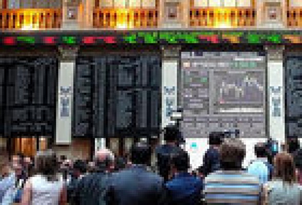 Se imponen las pérdidas a media sesión en la bolsa española
