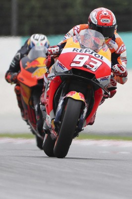 Marc Márquez es sancionado con seis posiciones en la formación de salida


