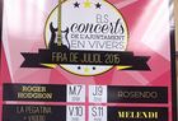 Rosendo, Roger Hodgson, Yann Tiersen y Melendi, a la Feria de Julio