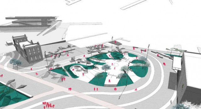 Así será la pista de patinaje de La Marina: zonas verdes, quiosco, auditorio y mirador