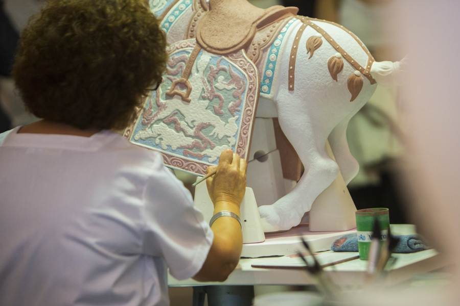 Trabajadora de Lladró, en una imagen de archivo. Foto: EVA MÁÑEZ - 
