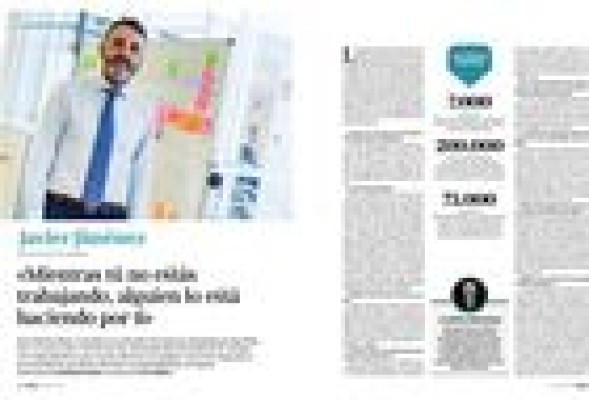 Javier Jiménez: «Mientras tú no estás trabajando, alguien lo está haciendo por ti»