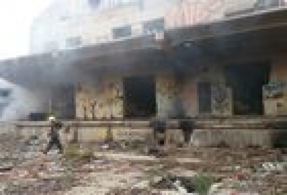 Se incendia la antigua fábrica de Cervezas Turia en Valencia