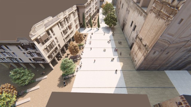 Elche impulsa la licitación de las catas en la Plaza del Congreso Eucarístico previas a su reurbanización