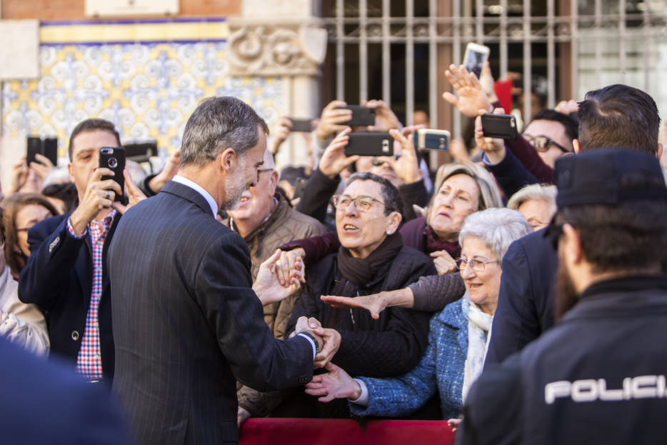 Felipe VI durante su visita a València esta misma semana (Foto: EVA MÁÑEZ) - 