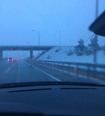 Temporal de nieve y lluvia en la provincia de Alicante (Fotos: EFE/AP)