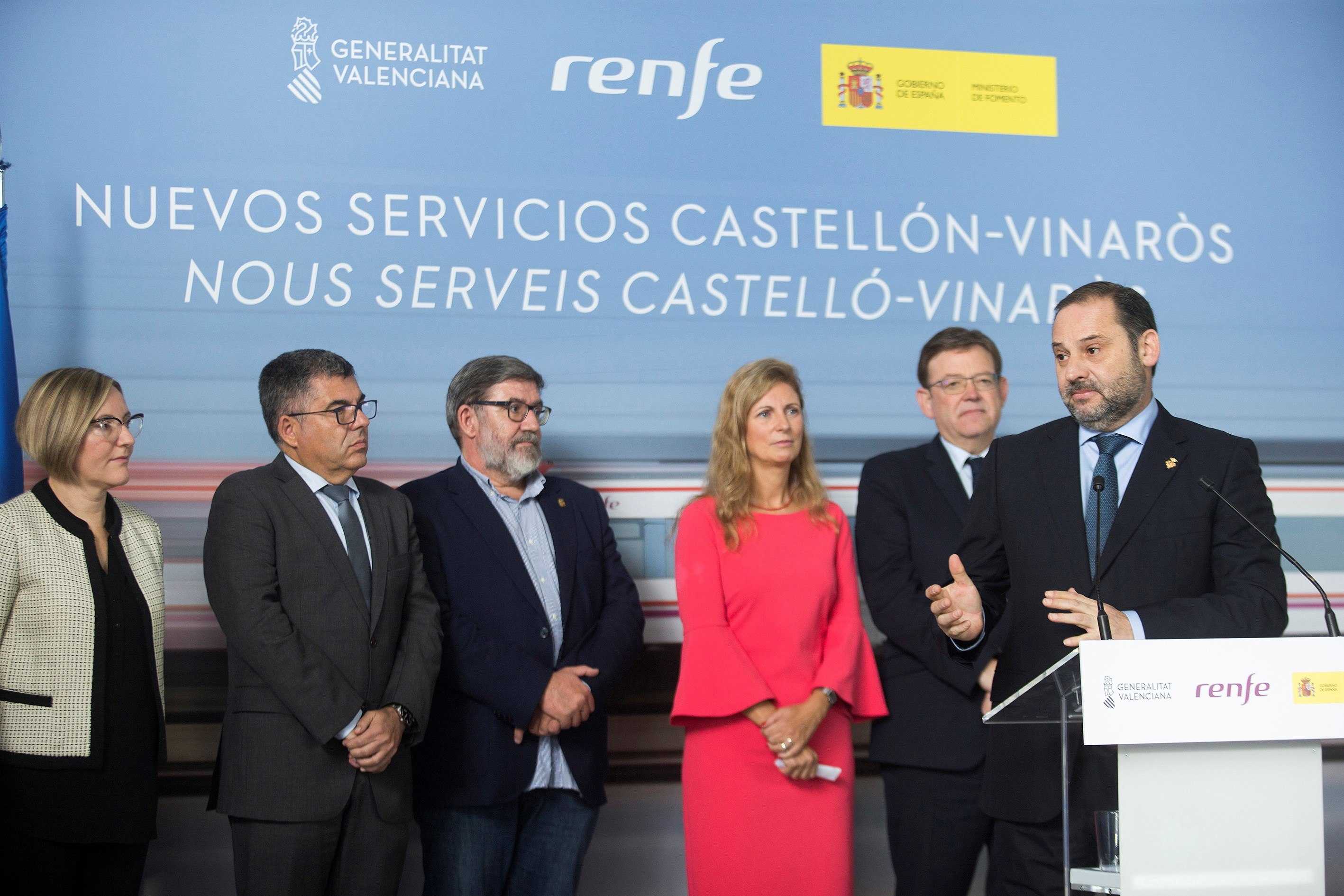Ábalos defiende en Castellón el compromiso del Gobierno con los Cercanías