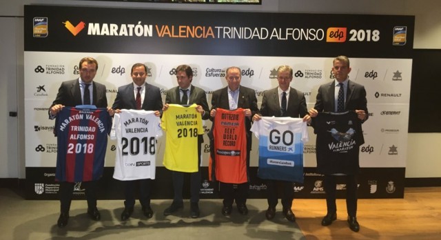Valencia, Villarreal, Levante y Valencia Basket apadrinan el Maratón Valencia