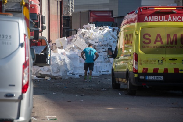 Explosión de Industrias Climber de Ibi (fotos RAFA MOLINA)