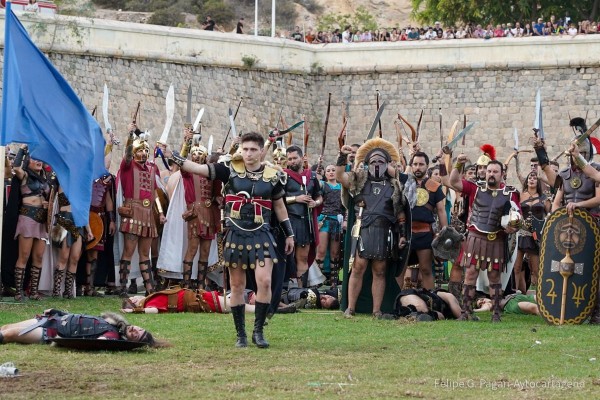 Así transcurrió la gran batalla entre Carthagineses y Romanos en Cartagena (Fotos: F. G. P/AYTO CARTAGENA)