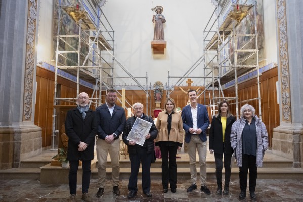 La Diputación recupera el esplendor de las sargas de Cuaresma de la iglesia Sant Jaume de Sant Jordi