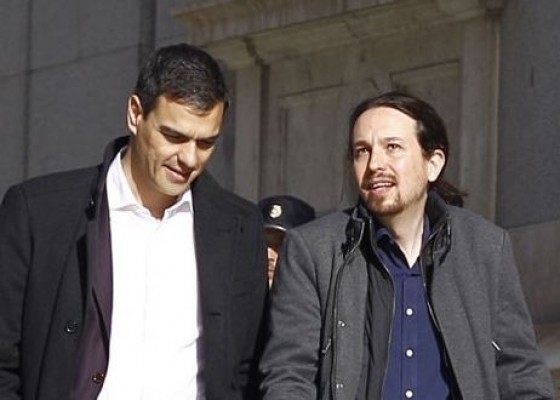 Sánchez insiste en un acuerdo a tres bandas con Ciudadanos y Podemos