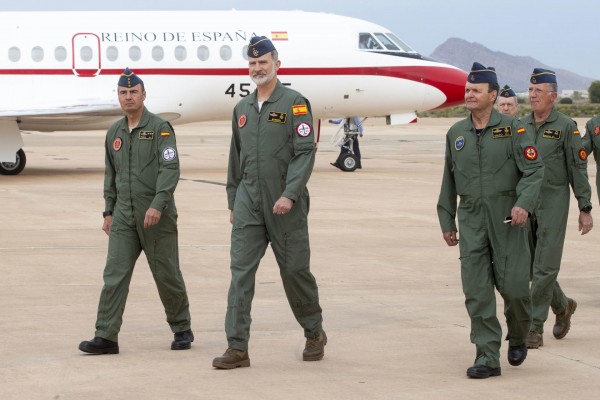 El Rey Felipe VI visita la Academia General del Aire de San Javier (Fotos: M. GUILLÉN (EFE) / E. BOTELLA (EP) / CASA REAL / AYTO)
