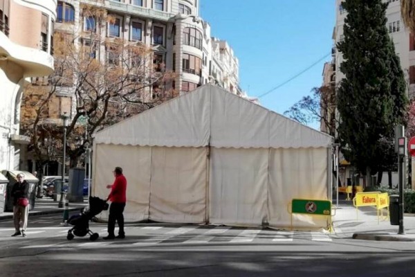 Las carpas de Fallas se podrán instalar a partir del 6 de marzo y se autorizarán verbenas el 8 y del 15 al 18