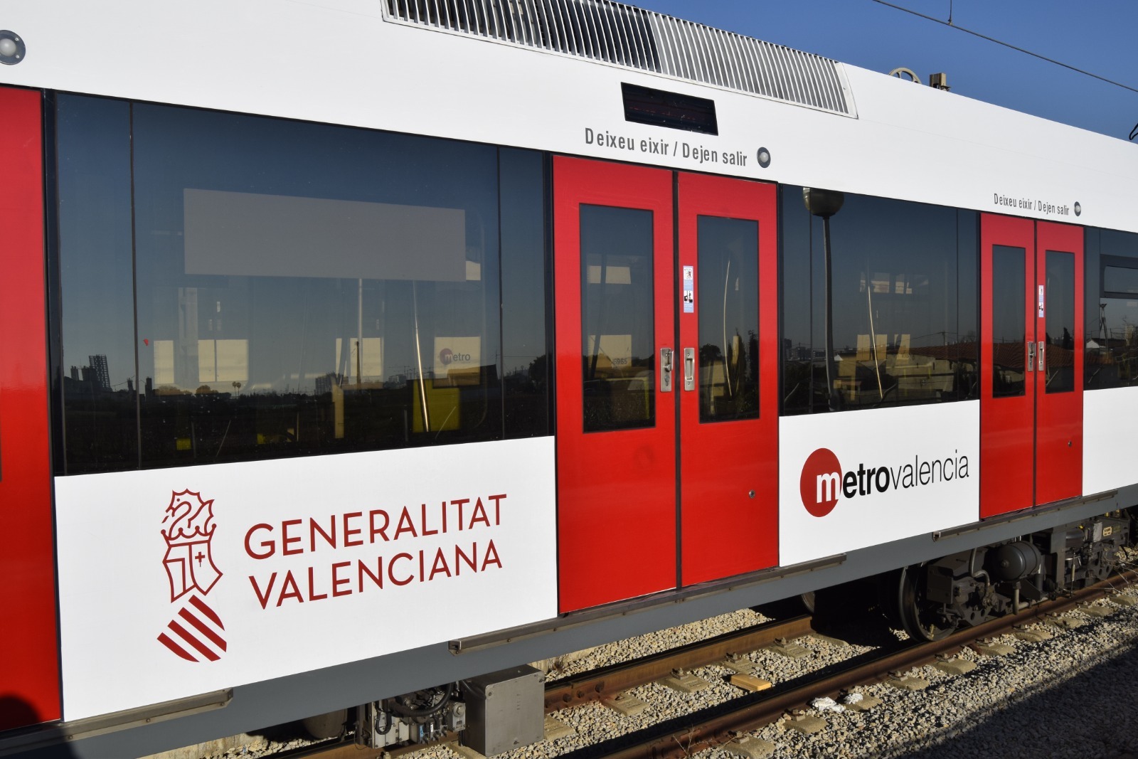 Un vagón de Metrovalencia. Foto: AYUNTAMIENTO DE L'ELIANA - 