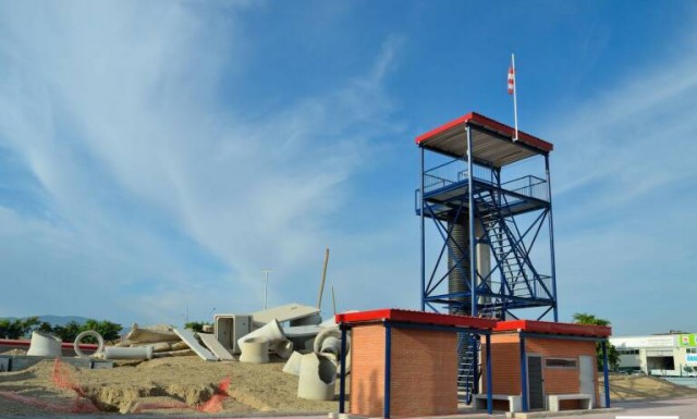 El campo de bomberos en San Ginés ya tiene empresa para construir la torre de prácticas más alta de España