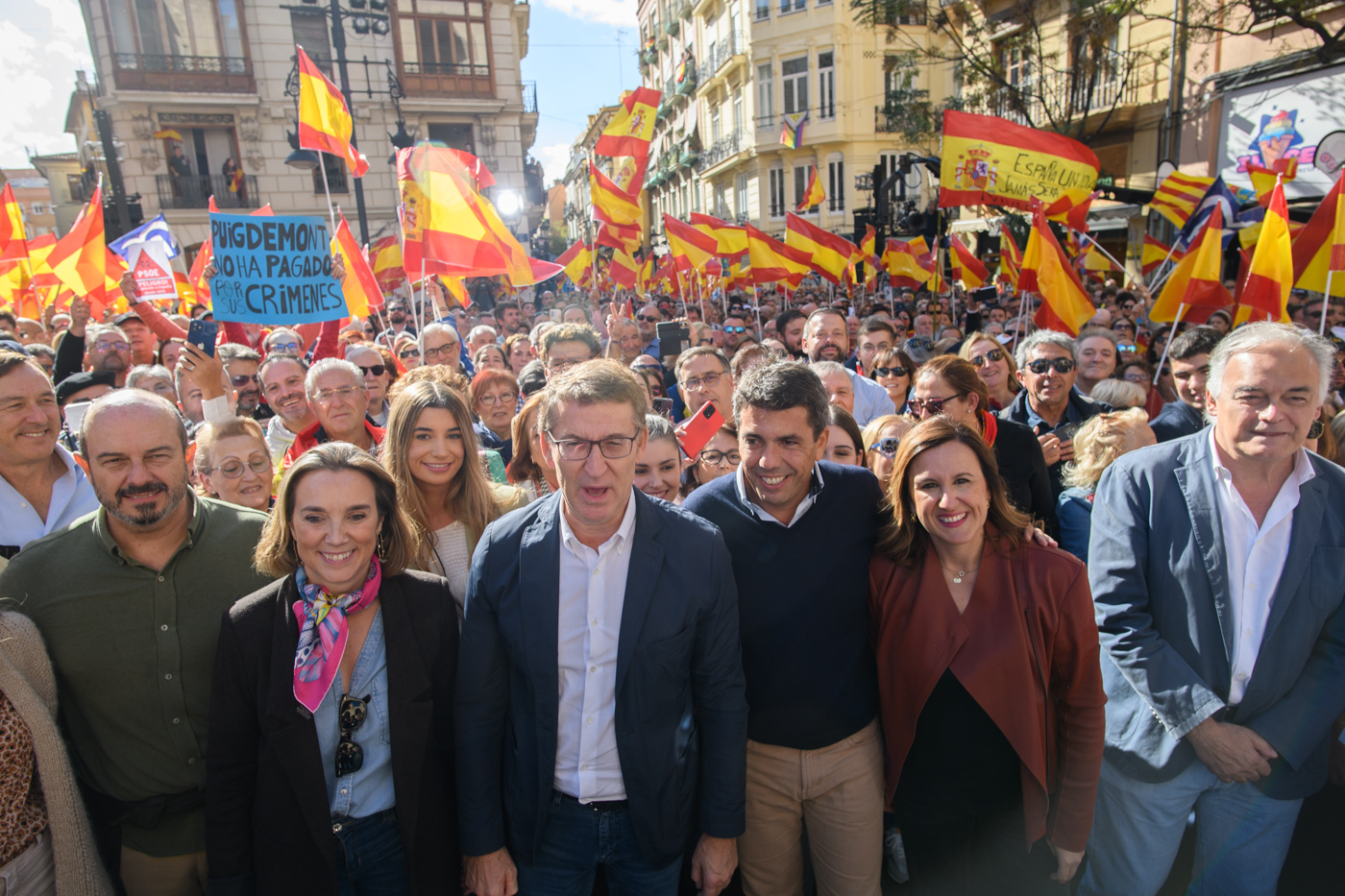 Mitin-concentración del PP en València contra la amnistía (Fotos: Kike Taberner)