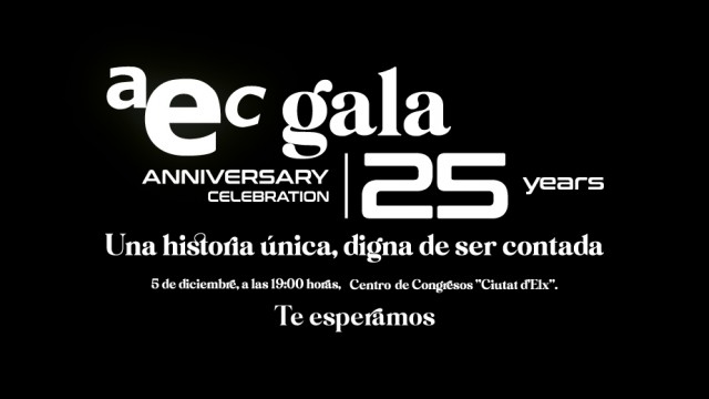 AEC celebra su 25 aniversario con una Gala conmemorativa en el Centro de Congresos de Elche