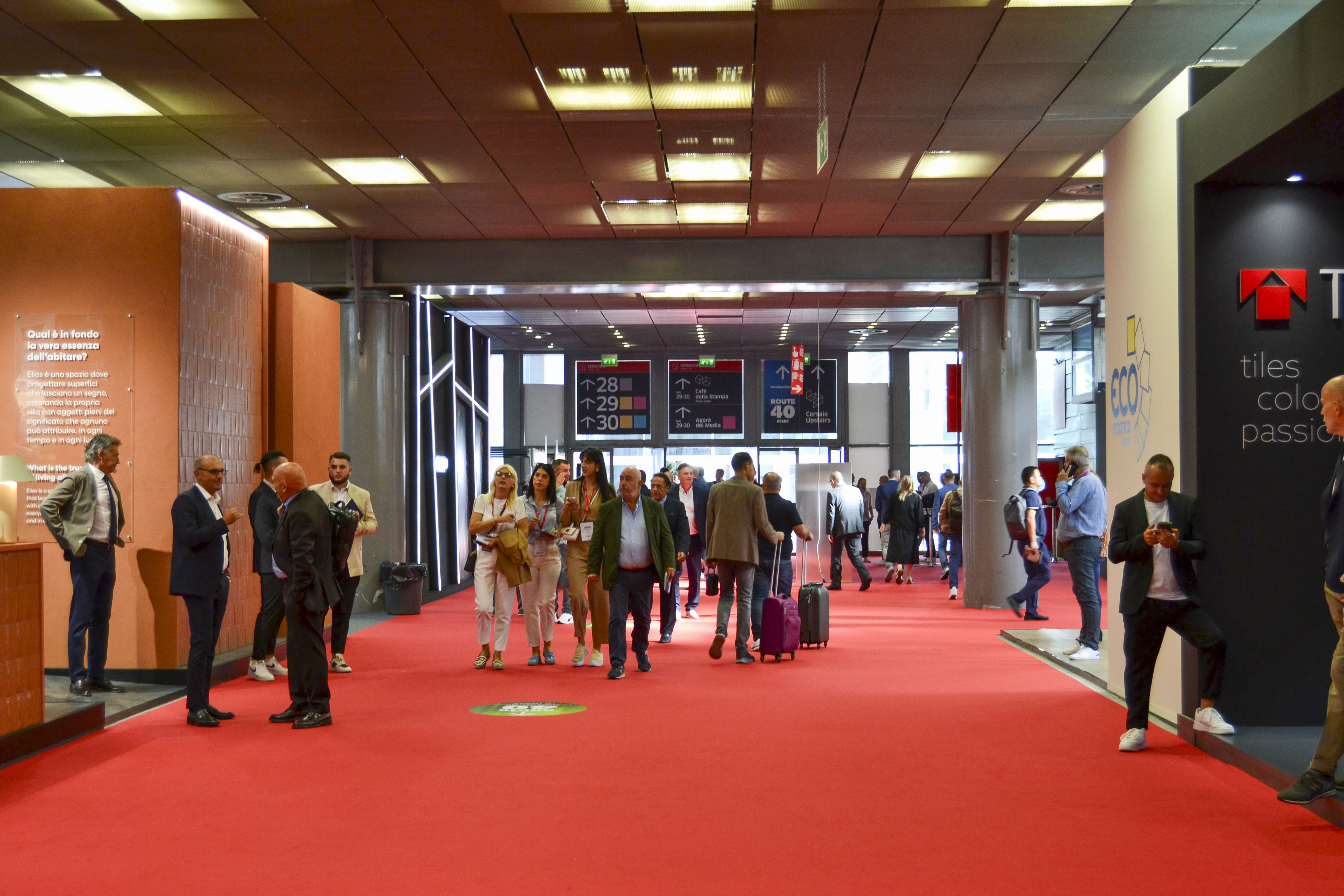 Tercera jornada de Cersaie 2023 (Fotos: Cersaie / Pamesa)