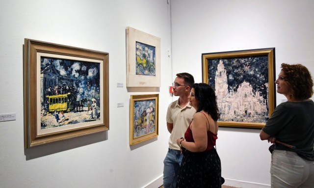 Así es la exposición de Mariano Ballester en el Almudí: 'El pintor está pintando' (Fotos: MP)
