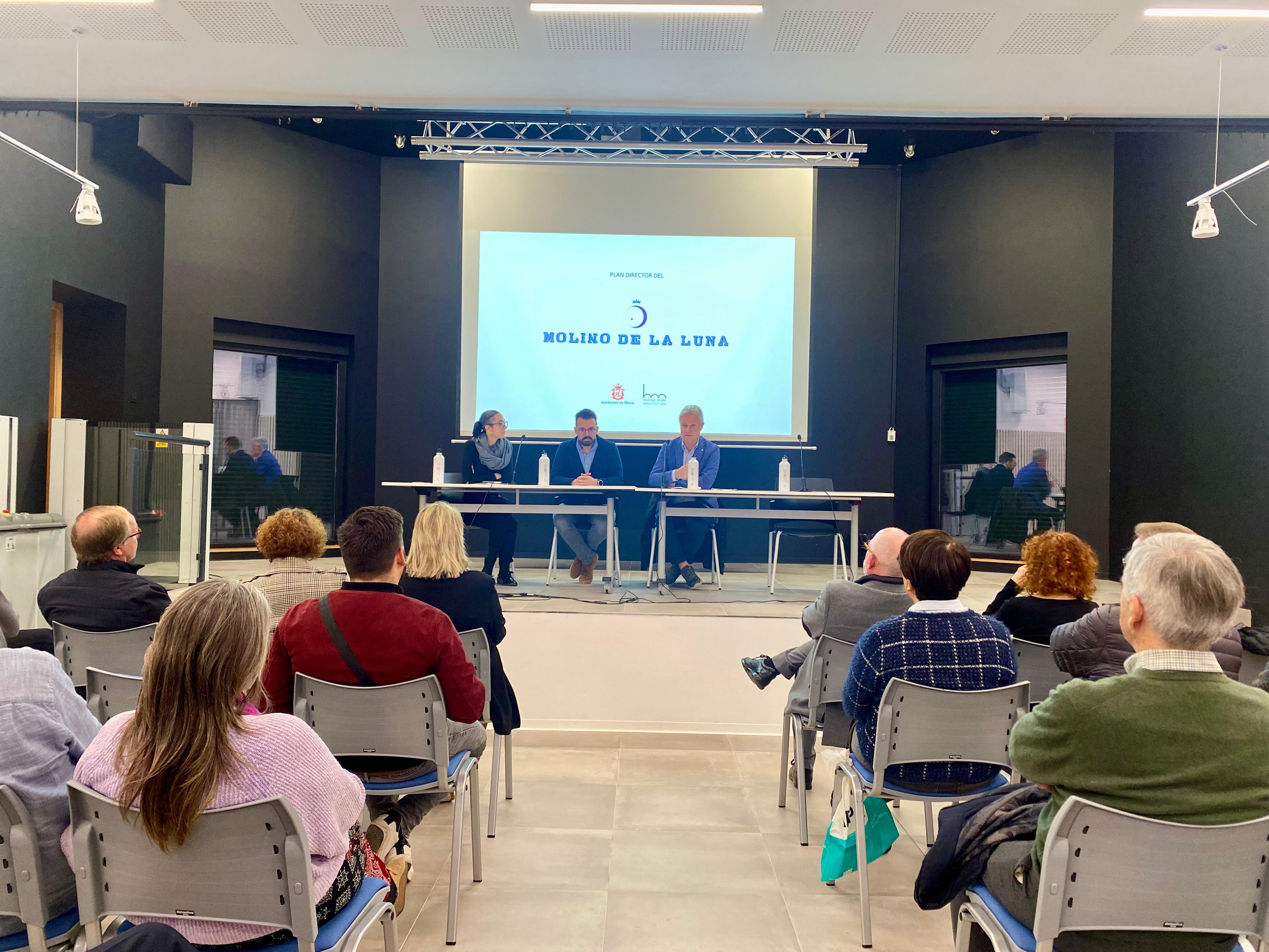 Presentación del Plan Director del Molí de la Lluna de l'Eliana. Foto: AYUNTAMIENTO DE L'ELIANA - 