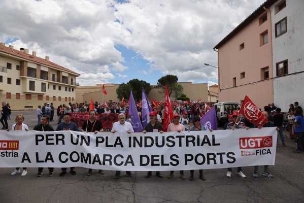 Jornada reivindicativa pel futur de Marie Claire a Vilafranca (Fotos: Lluís Puig)