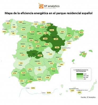 Castellón es la provincia con menor tasa de viviendas 'verdes'