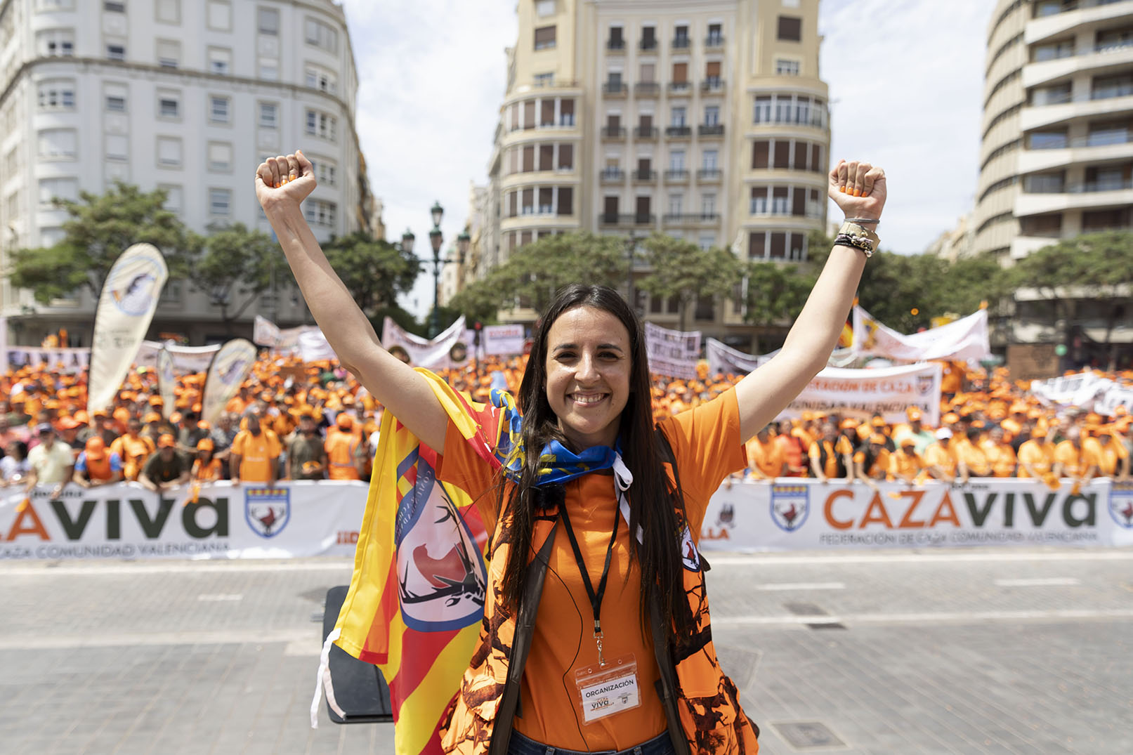 Manifestación 'Por una caza viva' en València (Fotos: Marga Ferrer)