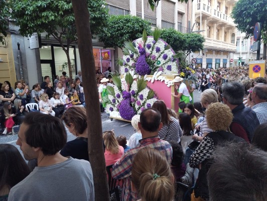El desfile de la Batalla de las Flores llena de color y música las calles de Murcia (Fotos: C. F. / F. S. M.)
