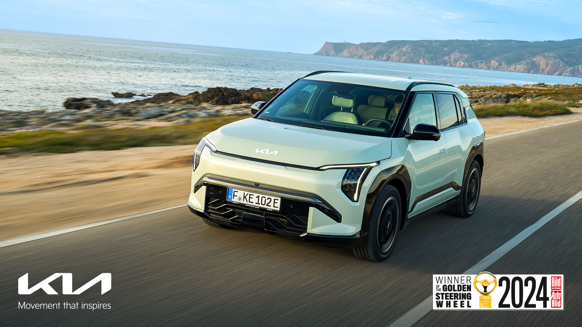 Kia EV3 gana la categoría de mejor relación calidad-precio en los Golden Steering Wheel Awards 2024
