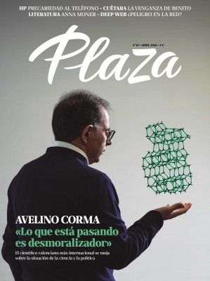 El químico Avelino Corma, portada de abril de la revista 'Plaza'