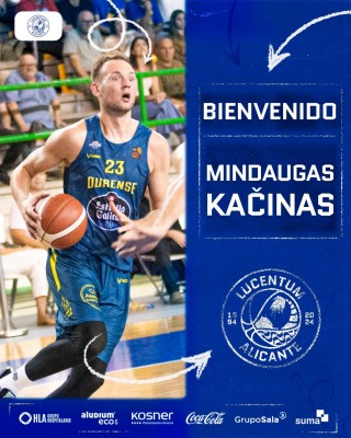 El HLA Alicante incorpora al alero lituano Mindaugas Kacinas

