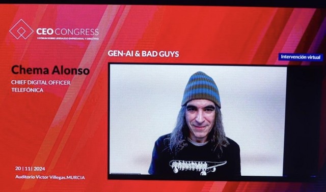 Chema Alonso (Telefónica), en Murcia: 