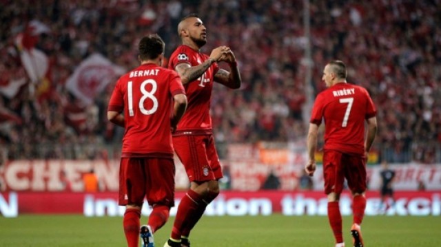 Un gol de Vidal da ventaja al Bayern sobre el Benfica