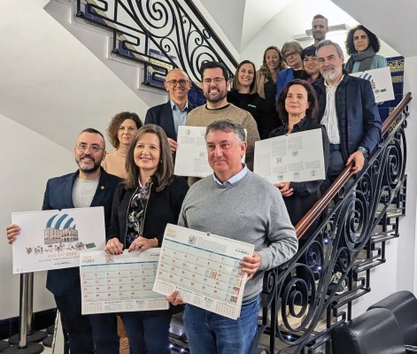 Caixa Rural Vila-real presenta su calendario solidario dedicado a los juegos tradicionales

