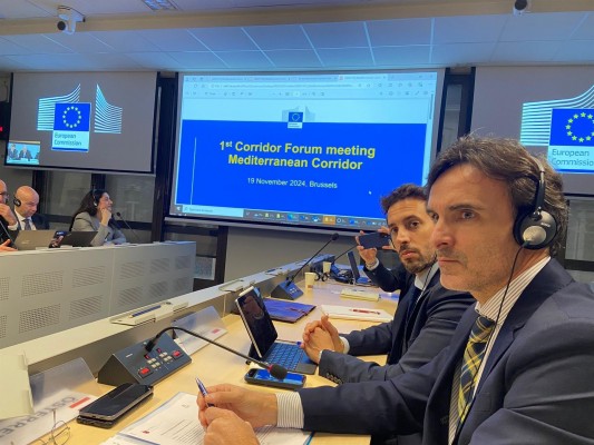 El Gobierno regional defiende en Bruselas la importancia de conectar el Puerto de Cartagena con el Corredor Mediterráneo