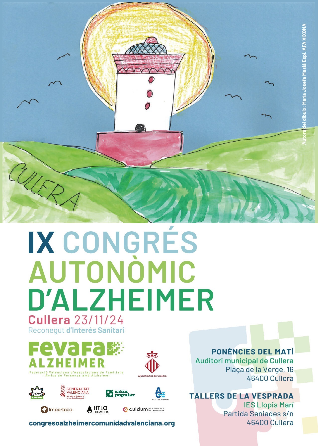 Sanitarios y familiares se darán cita en Cullera en el IX Congreso Autonómico de Alzhéimer