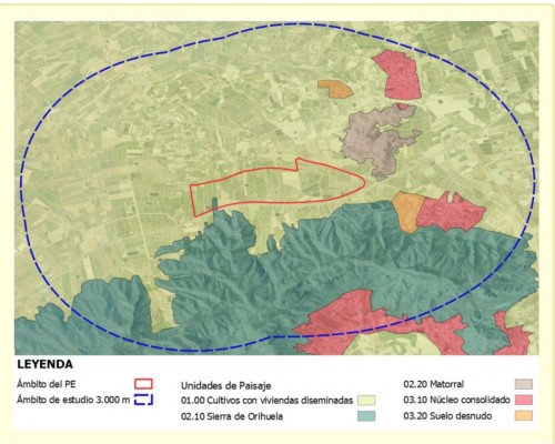 Orihuela abre una encuesta para el estudio de paisaje del Plan Especial del Parque Empresarial
