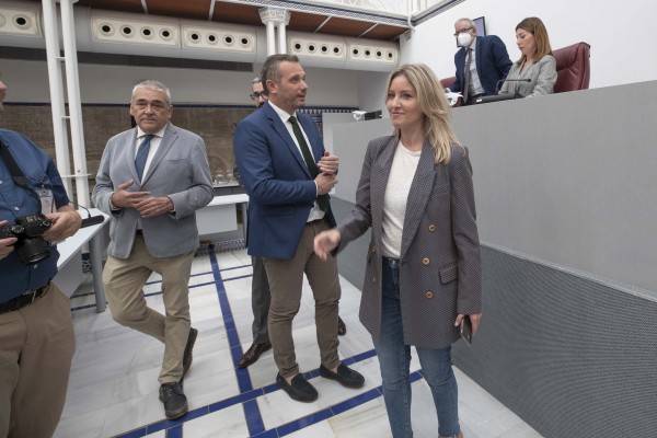 La Asamblea vota la Ley de Emergencias y Ana Martínez Vidal se estrena como portavoz del Grupo Mixto (Fotos: A. R. M.)