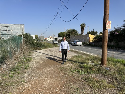 MC Cartagena denuncia falta de accesos y seguridad en el tramo de la RM-332 hacia San José Obrero

